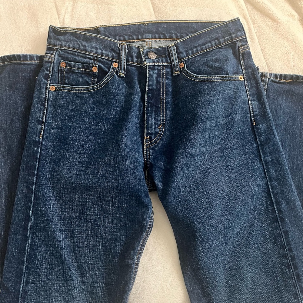 Levi's Dark Blue Women’s Straight Jeans - Picture 4 of 6